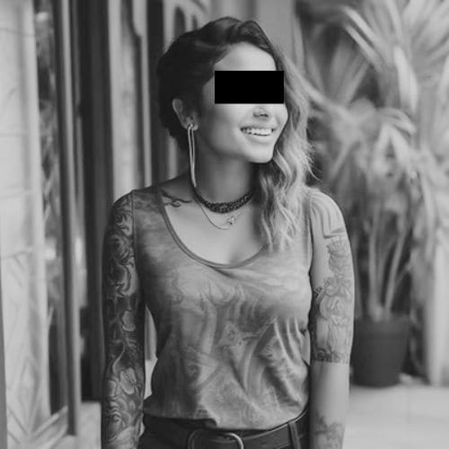 全身タトゥー・身体改造でヤリマン認定